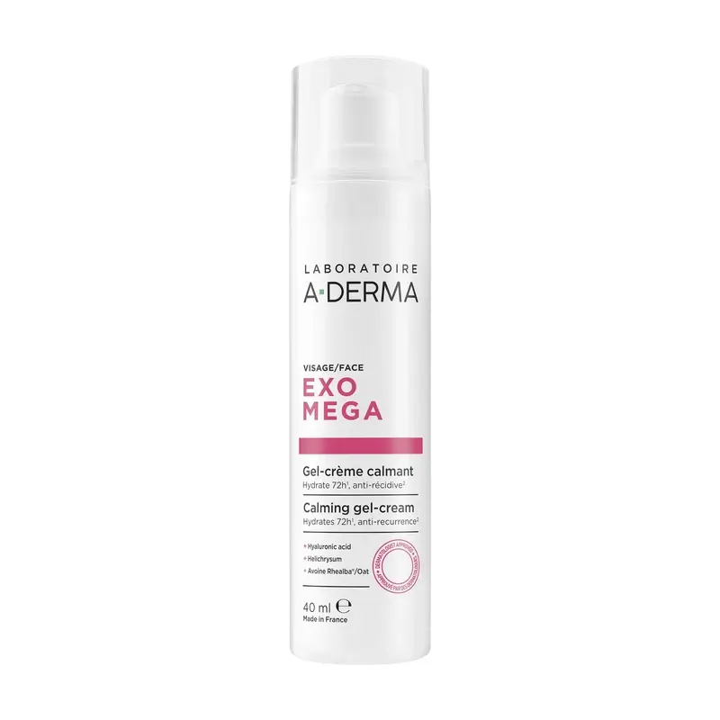 A-Derma Exomega Gel-Creme Facial Suavizante, 40 ml