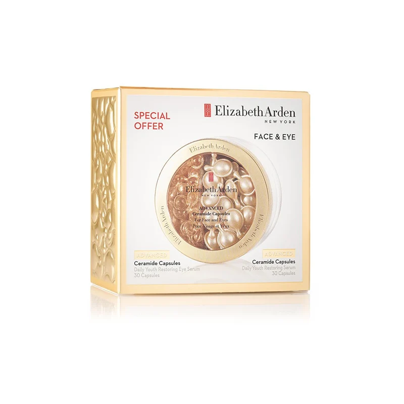 Elizabeth Arden Set Regalo Advanced Ceramide Capsules Per La Cura Di Viso E Occhi Per Pelli Mature — Set
