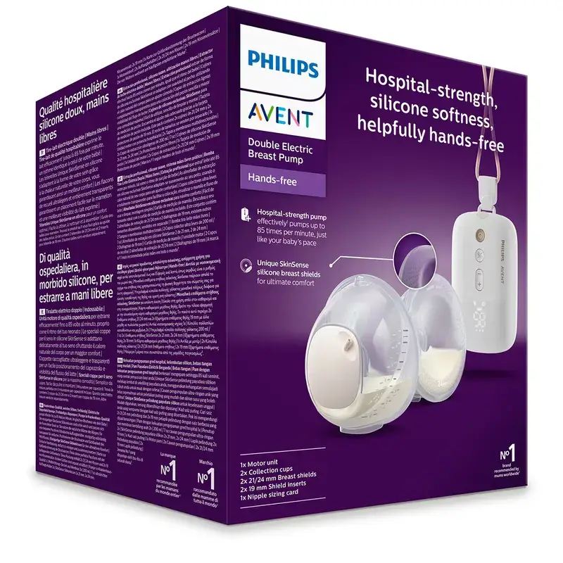 Bomba tira leite Philips Avent SCF532/11 Unidade dupla de bomba tira leite eléctrica