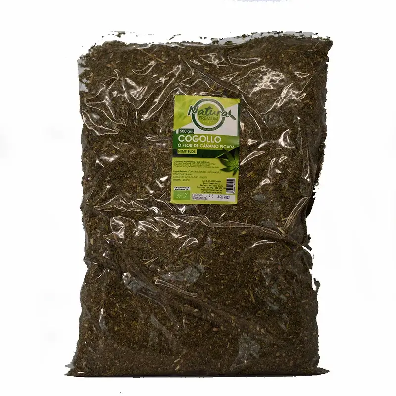 Natura Premium Folha de cânhamo picada, 500 g