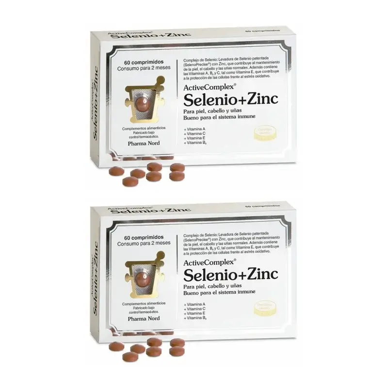 Activecomplex Selénio + Zinco, 2X60 Comprimidos