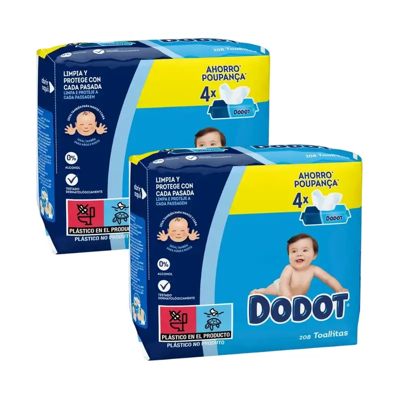 Toalhetes de recarga Dodot, 2x208 pcs.
