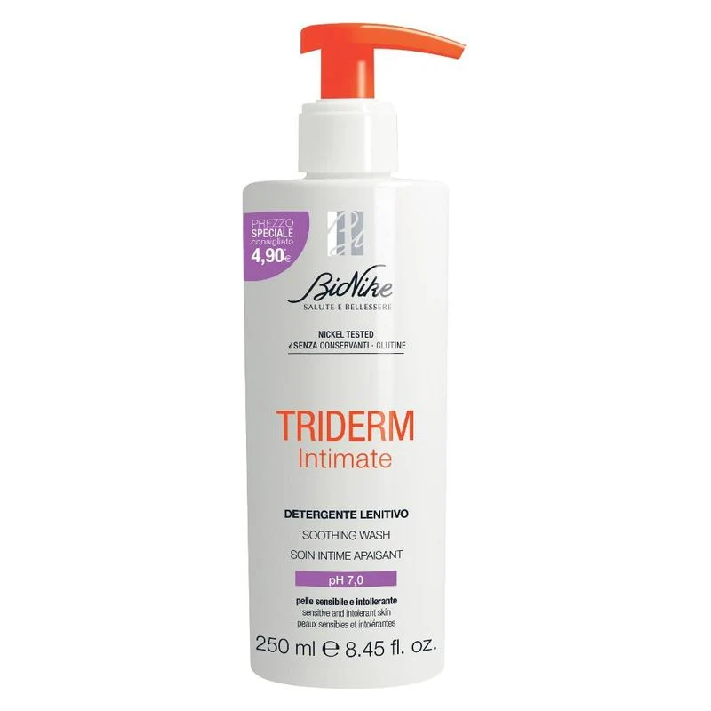 Bionike Triderm Intimate Detergente Lenitivo pH 7,0 250 ml — Igiene Intima
