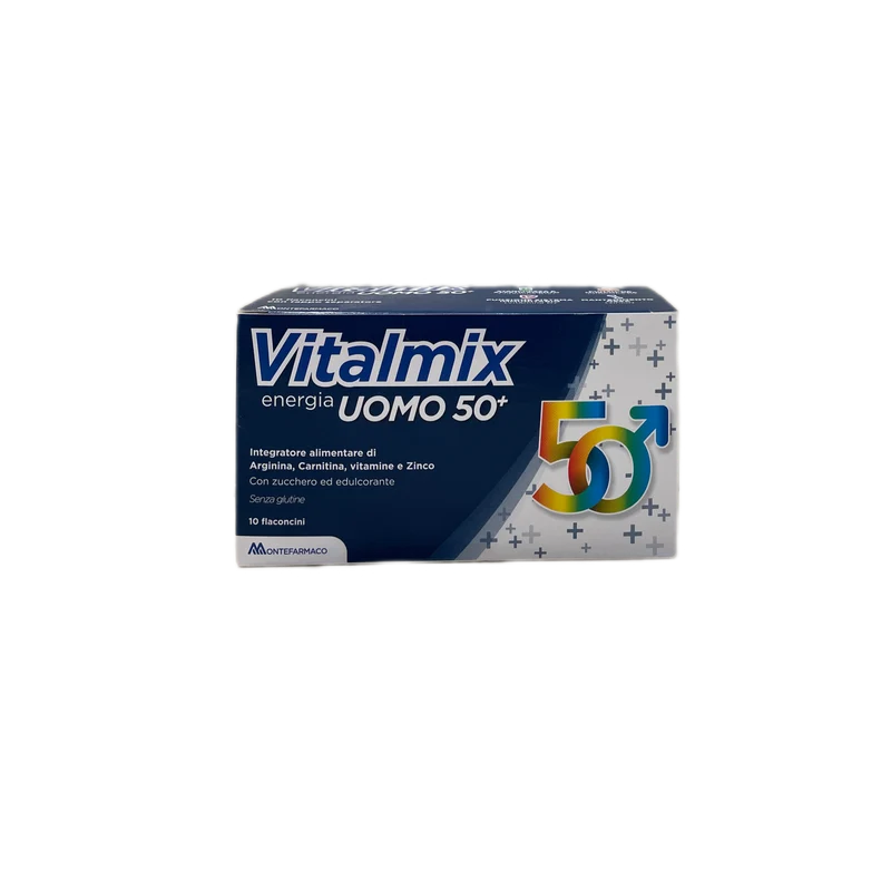 Montefarmaco Vitalmix Integratore Alimentare Stress Giornate Intense Uomo 50+ 10 flaconcini
