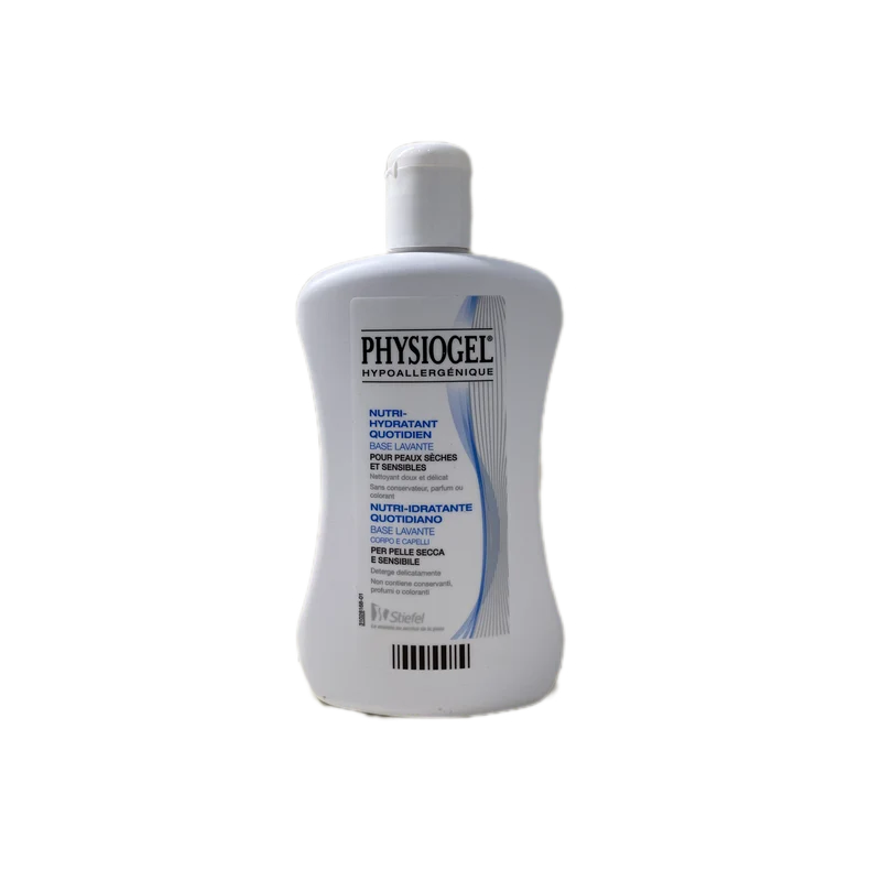 Physiogel Ipoallergenico nutri-idratante quotidiano corpo e capelli pelle secca e sensibile 250ml