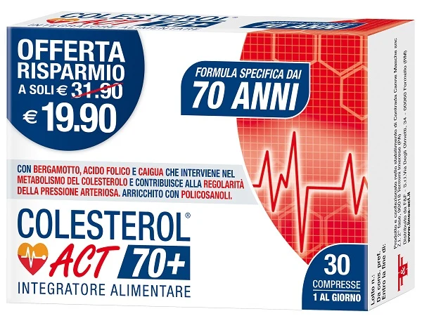 Colesterol act 70+ 30 compresse