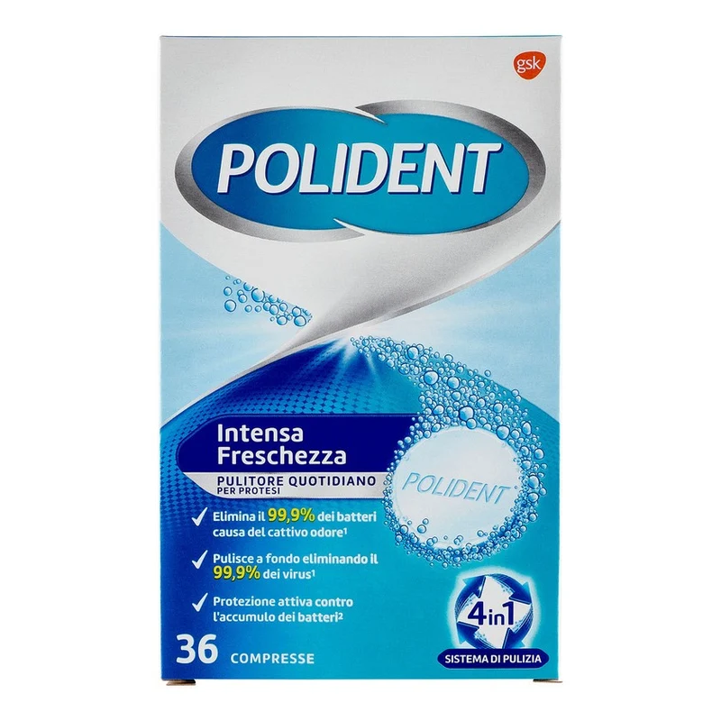 Polident Tripla Freschezza Compresse Protesi 36 Compresse — Compresse pulizia protesi