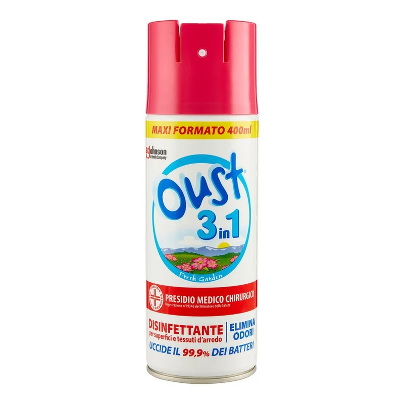 Oust 3In1 Disinfettante Fresh Garden 400 ml — Disinfettante spray
