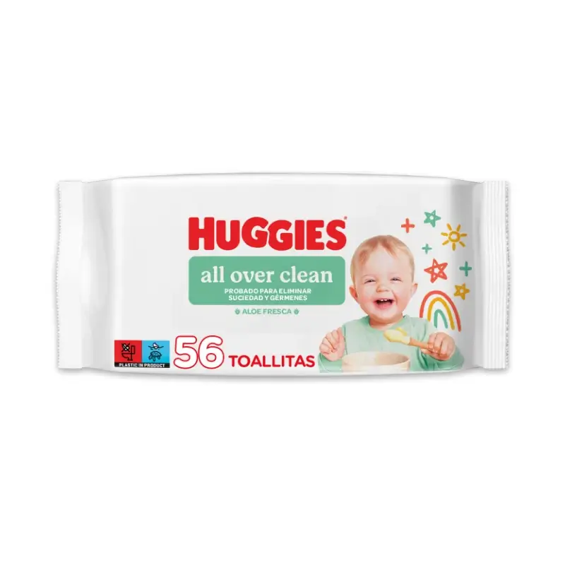 Huggies All Over Clean Wipes , 56 pcs.