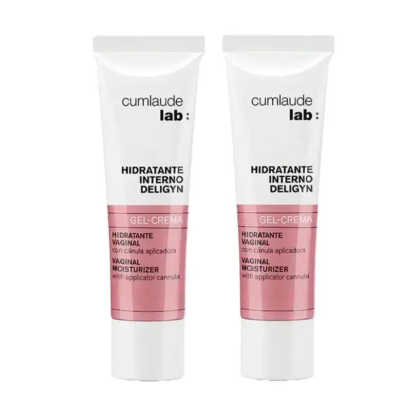 Cumlaude Lab Deligyn Gel Creme Hidratante Interno, Embalagem 2 x 30 ml