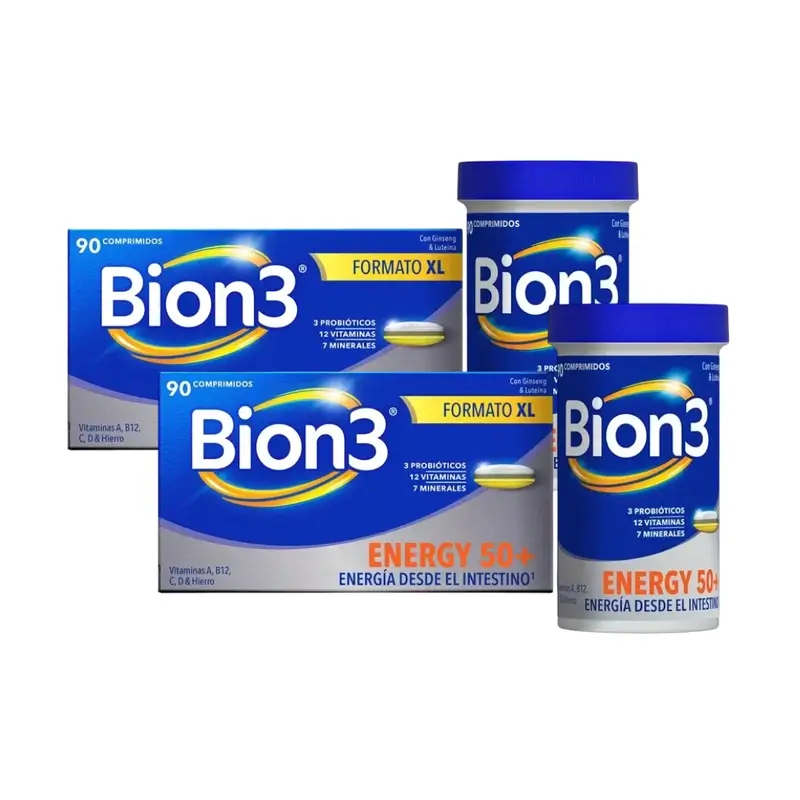 Bion3 Energy 50+ Multivitamin, 2X90 Comprimidos