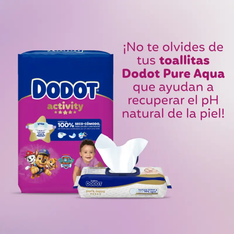 Dodot Activity Size 4+, 10kg-15kg, 144 Nappies