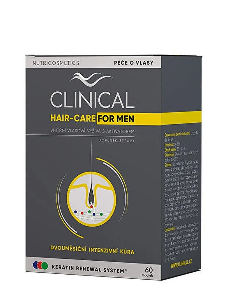 Clinical Hair Cura per uomo 60 capsule — Integratore