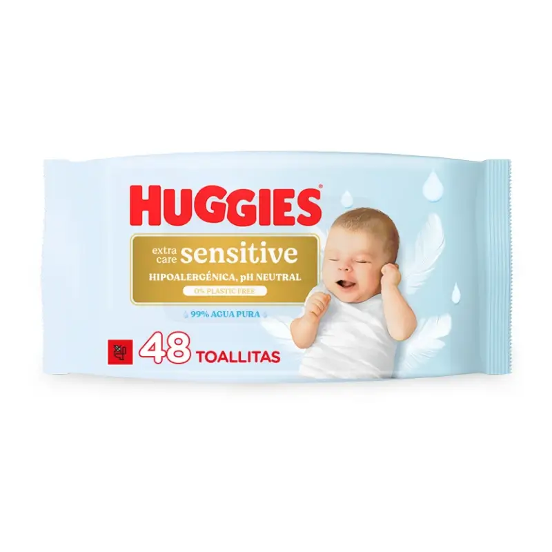 Toalhetes Huggies Extra Care Sensitive , 48 unid.