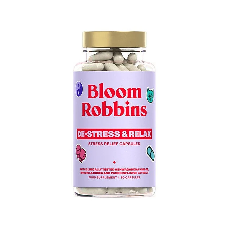 Bloom Robbins De-Stress & Relax Vitamine Antistress 60 capsule — Integratore