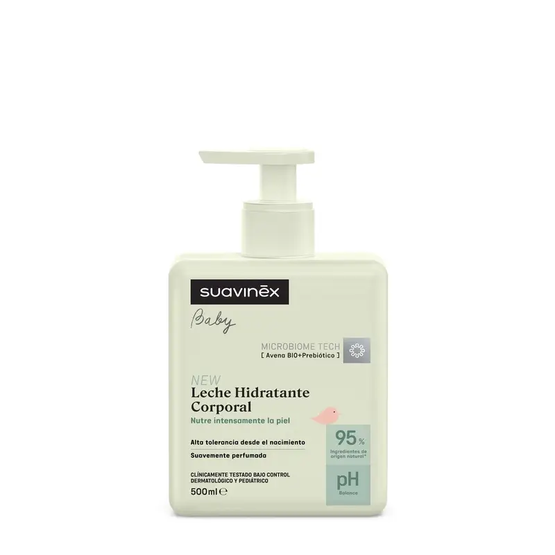 Suavinex Leite Corporal Hidratante para Bebés, 500 Ml