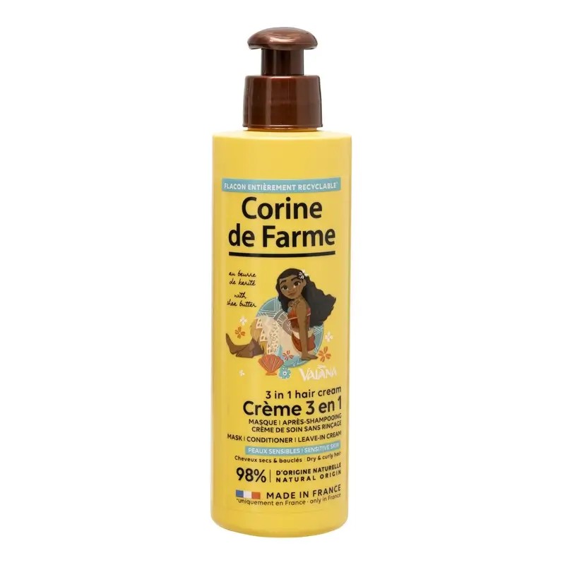 Corine De Farme Vaiana 3 In 1 Leave-in Cream, 200 ml