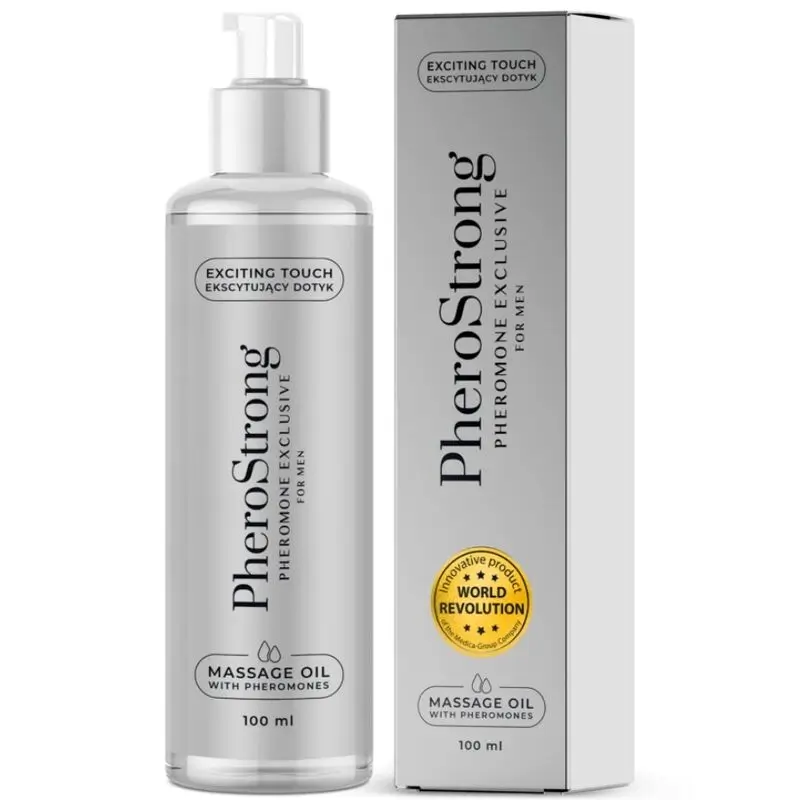 Pherostrong Óleo de massagem exclusivo para homem , 100 ml