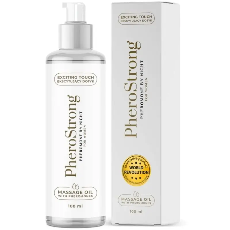 Pherostrong By Night Óleo de Massagem para Mulher, 100 ml