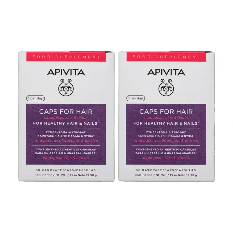 APIVITA Anti-Hair Loss Capsules, Pack 2 x 30 units