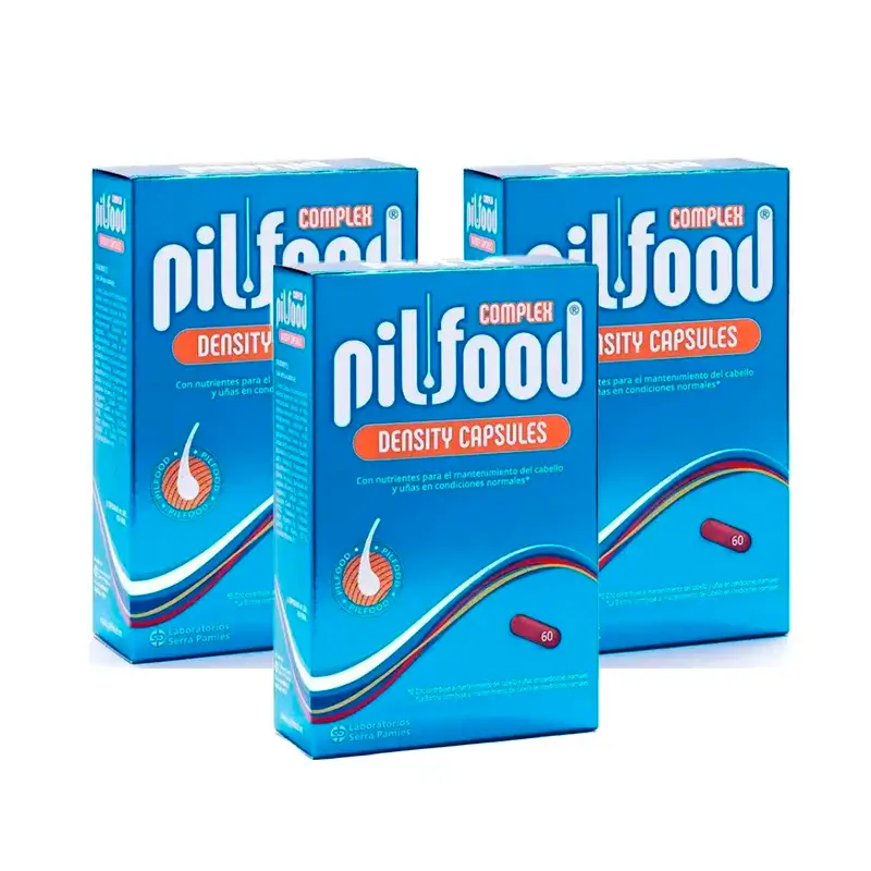 Pilfood Complex Cabelo e Unhas, Embalagem 3 x 60 comprimidos
