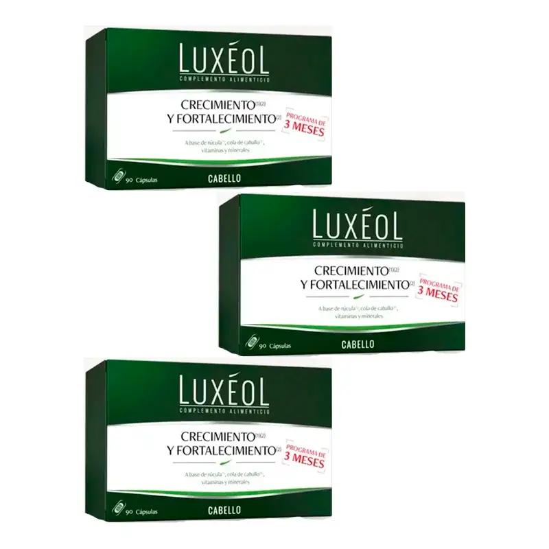 Luxeol Densidade, Crescimento e Força, Embalagem 3 x 90 comprimidos