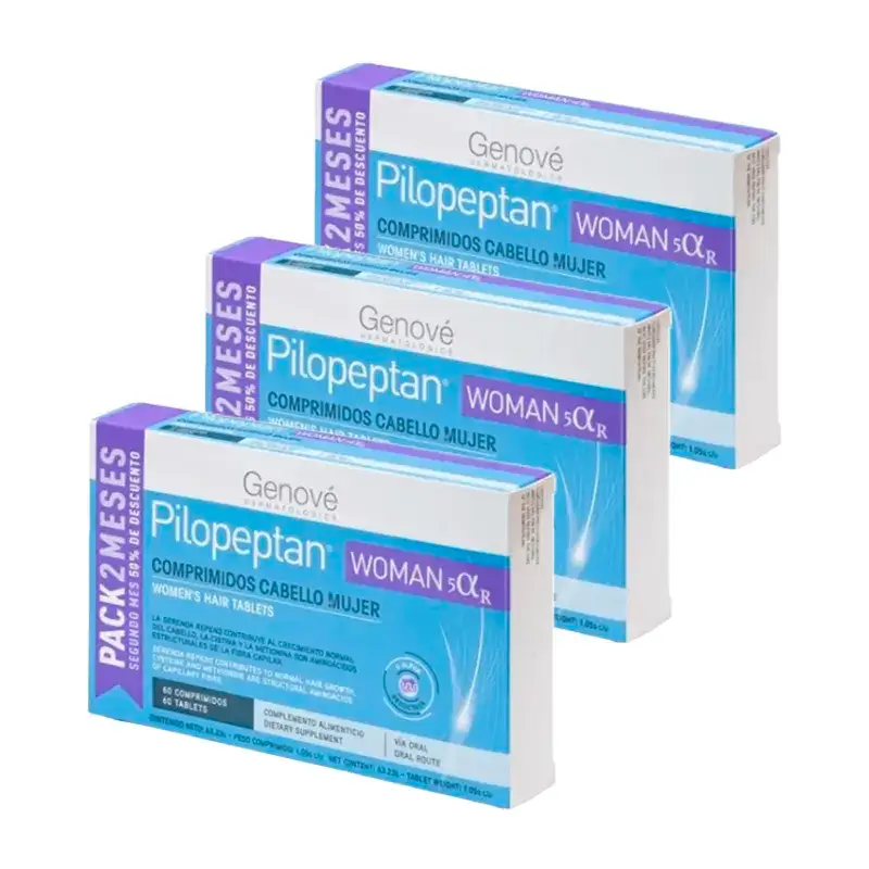 Genové Pilopeptan Woman 5 Alpha R, Embalagem 3 x 60 comprimidos