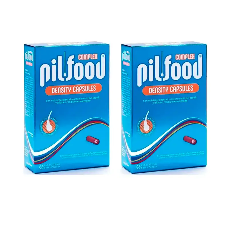 Pilfood Complex Cabelo e Unhas, embalagem de 2 x 60 comprimidos