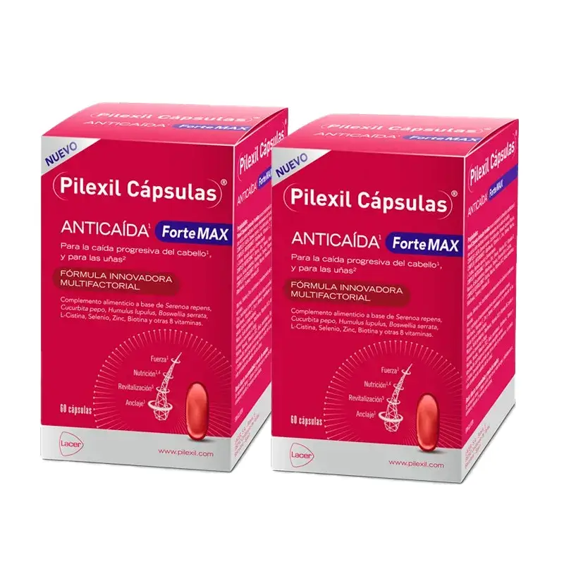 Pilexil Forte Max, Embalagem 2 x 60 cápsulas