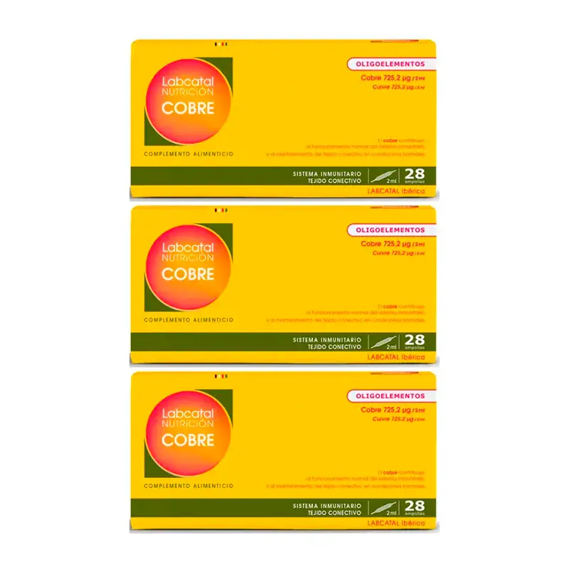 Labcatal Cobre, 3X28 Ampolas