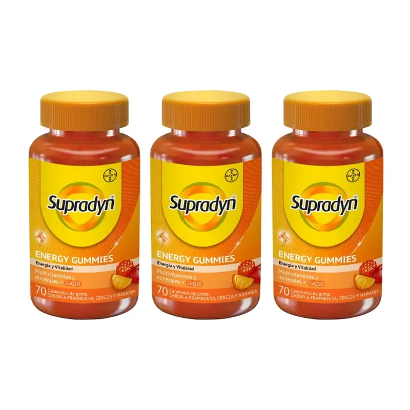 Supradyn Energy Vitamins e Energy Multivitamins, 3x70 Gummies