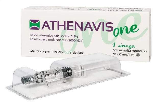 Siringa intra-articolare athenavis one acido ialuronico 1,5% 4 ml