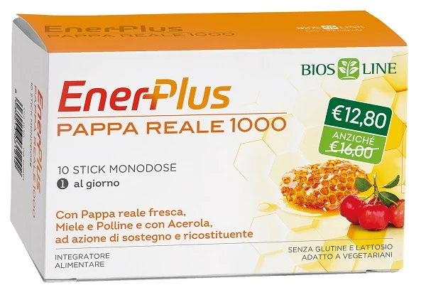 Enerplus pappa reale 1000 10 stick monodose da 10 ml