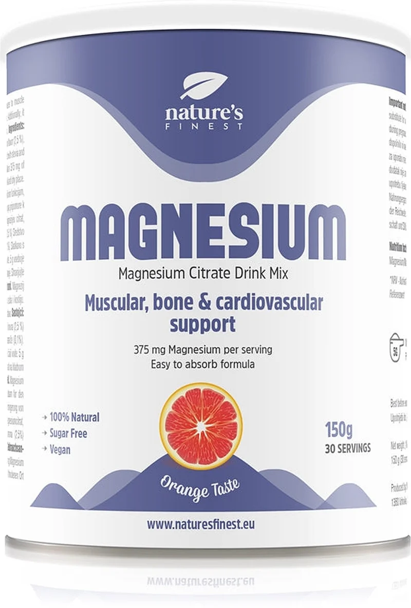 Natures Finest Magnesium Drink Mix 150 g — Integratore di Magnesio