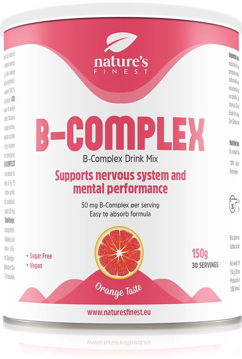 Natures Finest B-Complex Drink Polvere 150 g — Integratore Vitamine B