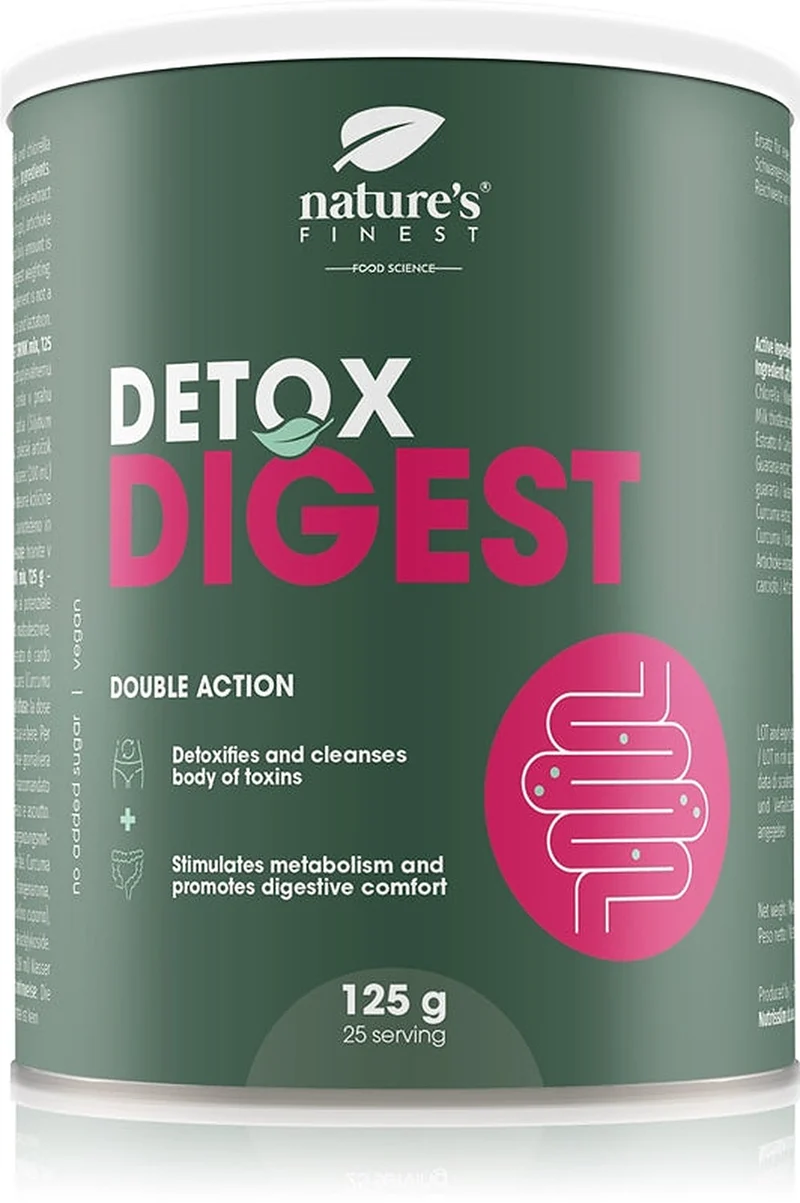 Natures Finest Detox Digest 125 g — Integratore in Polvere