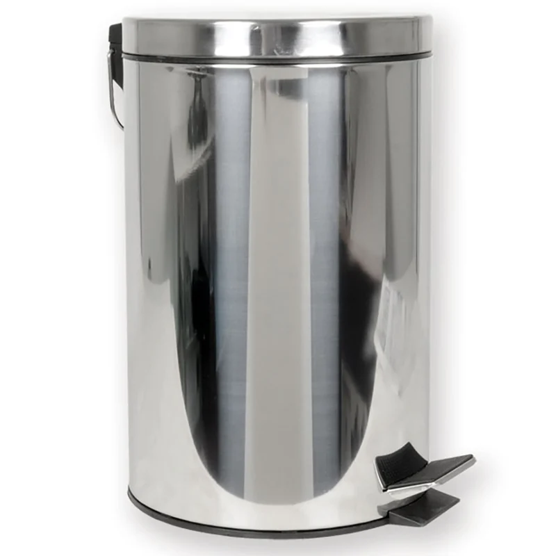 Portarifiuti inox 430 c/ secchiello in plastica - 12 L