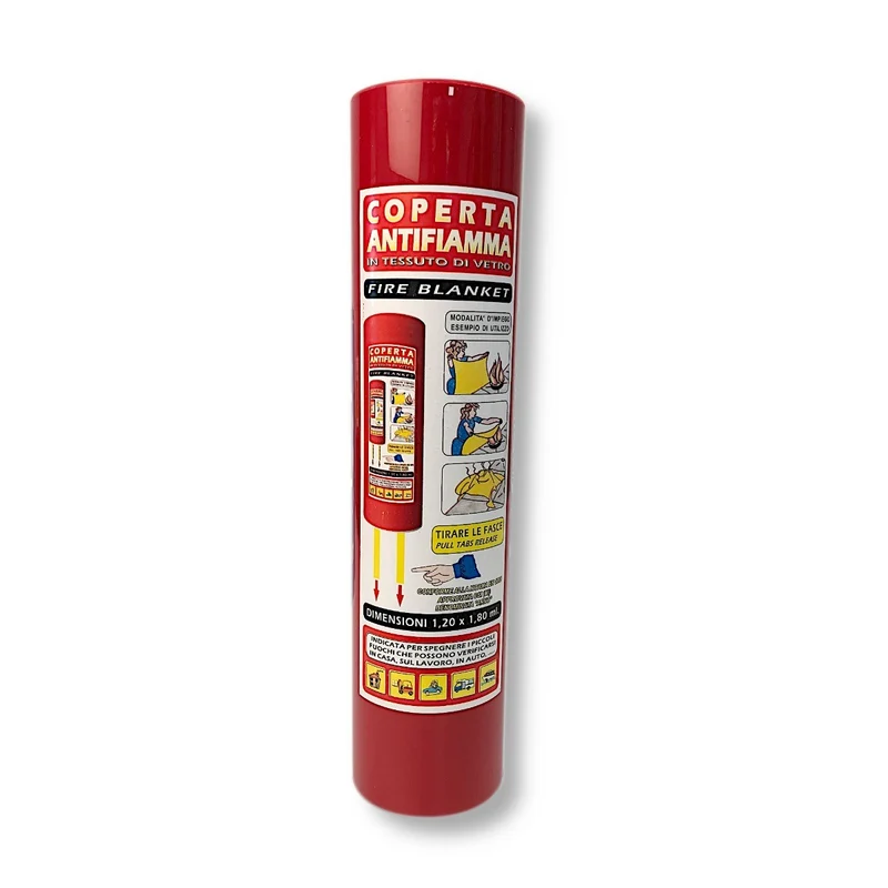 Coperta antifiamma cm 120 x 180 - in tubo di plastica