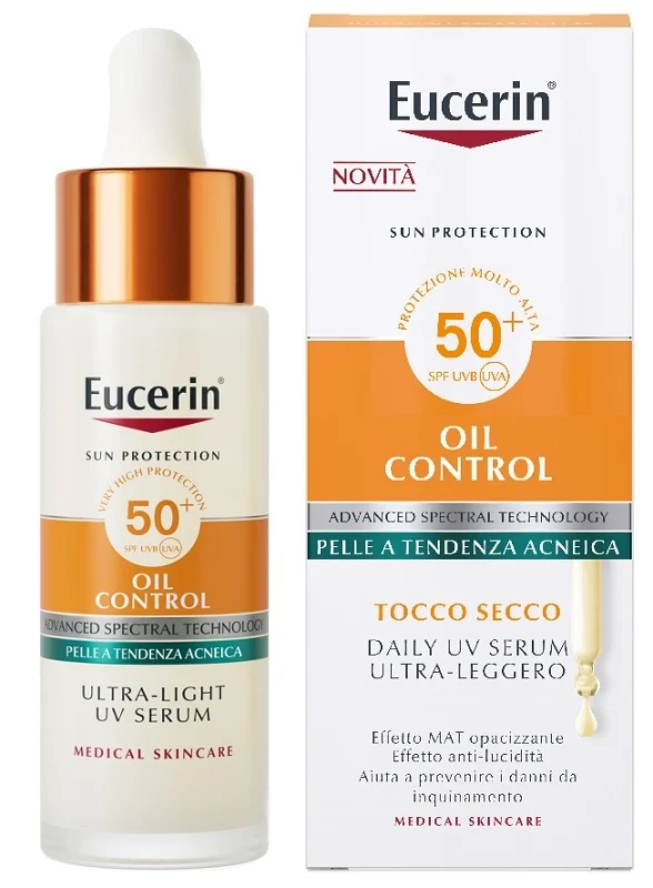 Eucerin esun viso oil control ultra light daily serum spf50+ 30 ml