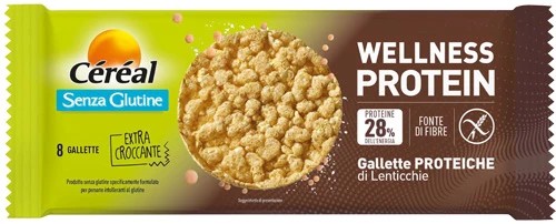 Cereal wellness protein gallette proteiche di lenticchie gusto naturale 70 g