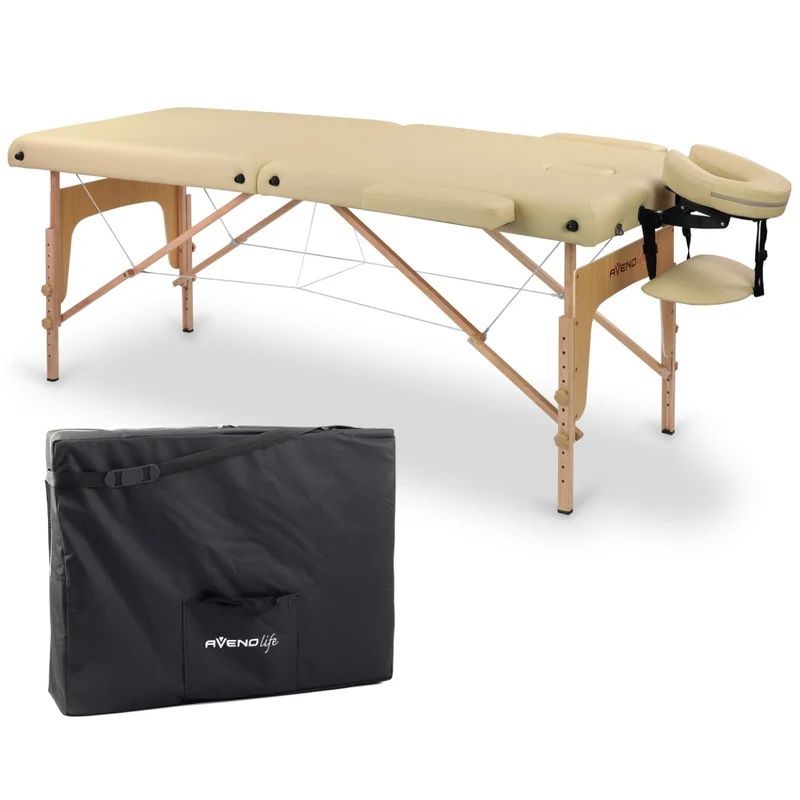 Lettino da massaggio in legno pieghevole SOFIA LIGHT K533 + Borsa