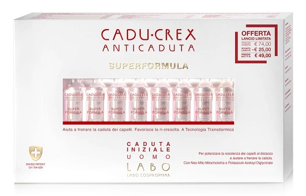 Cadu-crex superformula caduta iniziale uomo 20 fiale da 3,5 ml