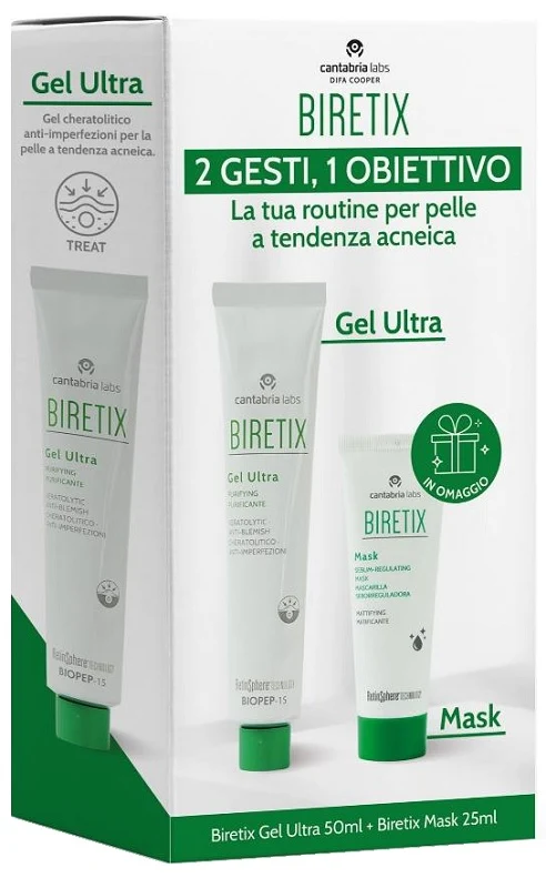 Biretix gel ultra tubo 50ml + biretix mask tubo 25 ml