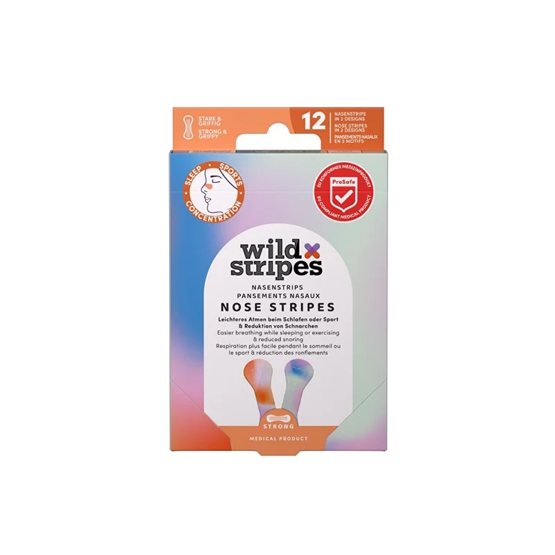 Wild stripes Patch nasale 12 pezzi — Cerotto nasale