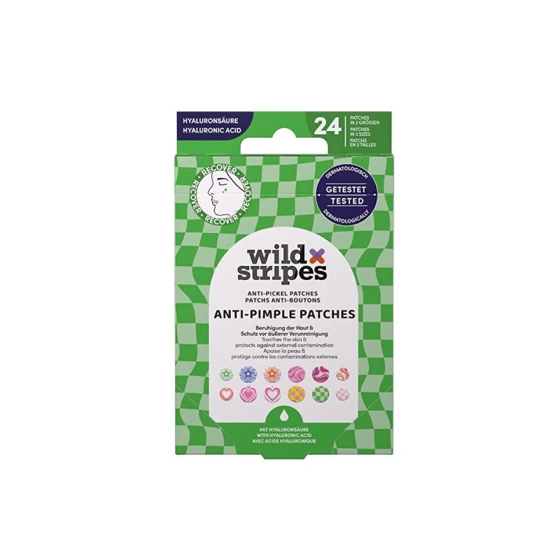 Wild Stripes Groovy Protect Cerotti idrocolloidali Anti-acne Acido ialuronico 24 pezzi — Cerotti acne