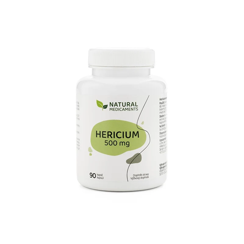 Natural medicaments Hericium 500 mg 90 capsule — Integratore