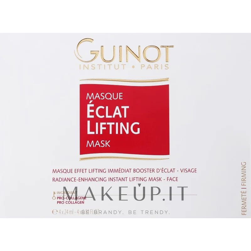 Guinot Set Eclat vitamina C lifting notte maschera in crema 4 pezzi 19 ml — Set maschera viso