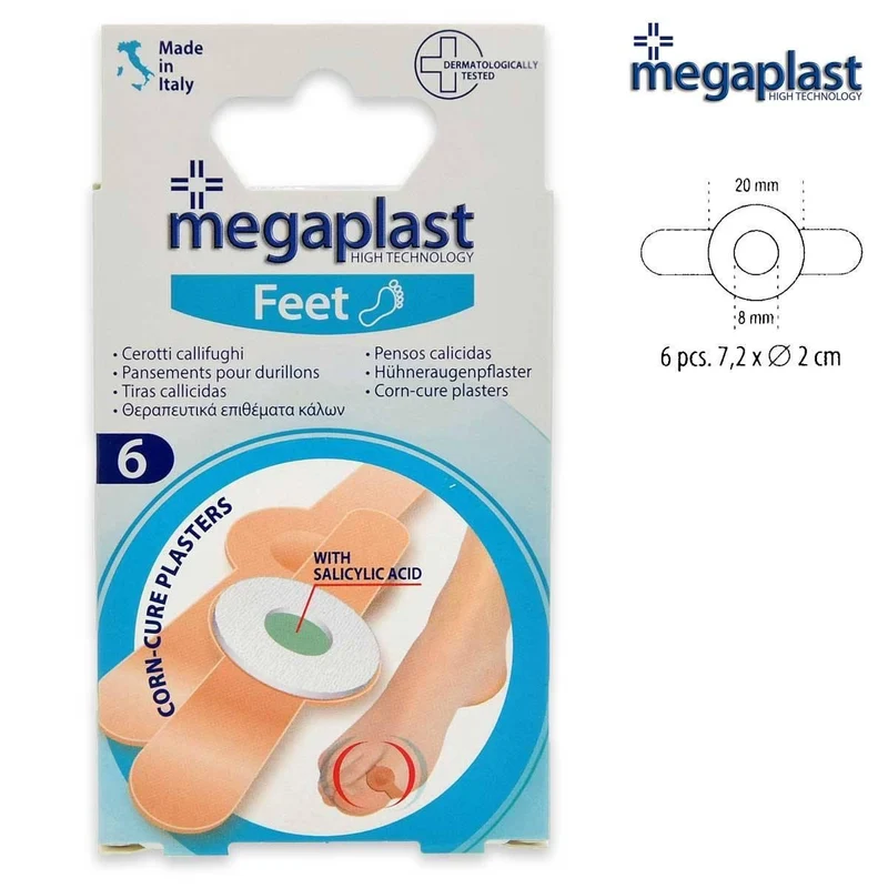 Pharmadoct Megaplast Cerotti Calli Funghi Disco Centrale 6 Pezzi — Cerotto callifugo
