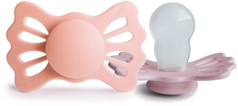 Frigg Lucky Size 2:6-18 mesi Ciuccio Pretty in Peach/Primrose 2 pezzi — Ciuccio