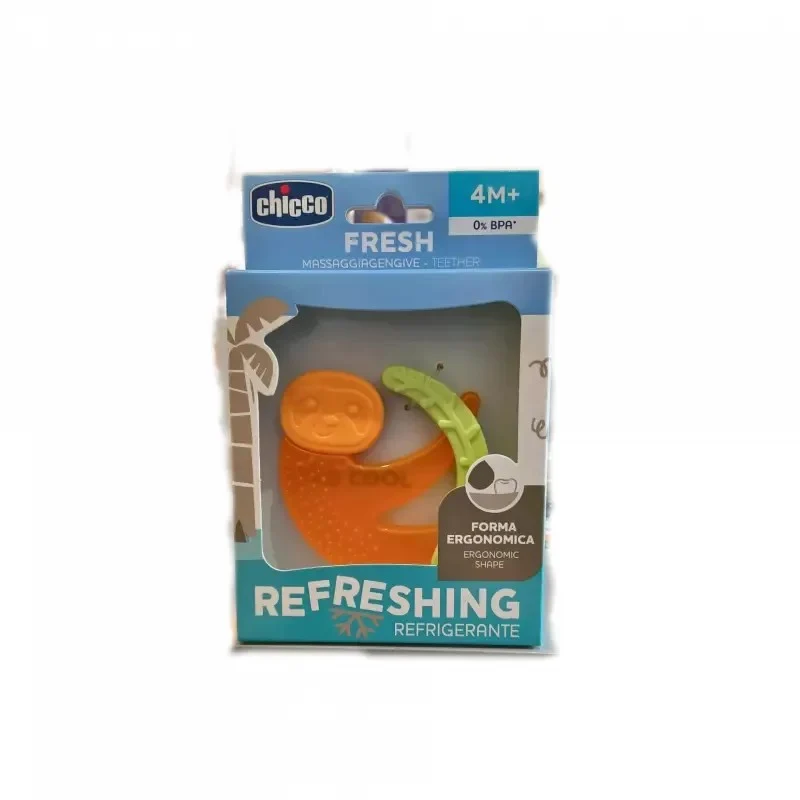 Chicco Fresh Monkey dentaruolo 4 m+ Turchese — Massaggiagengive